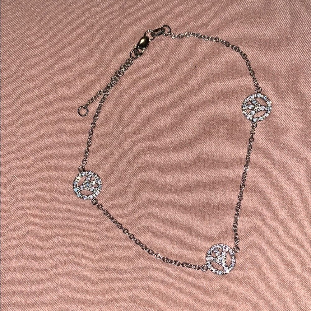 Peace sign bracelet